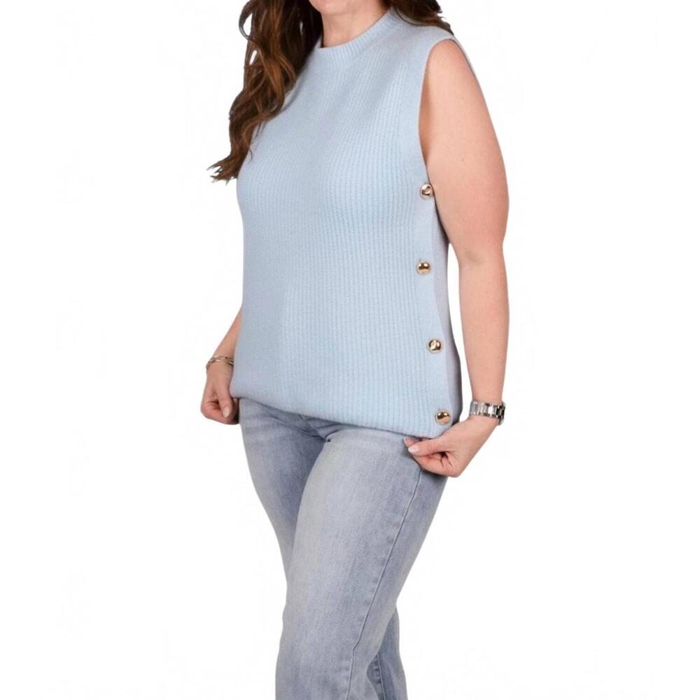 NEW Q2 regal row knit top in baby blue